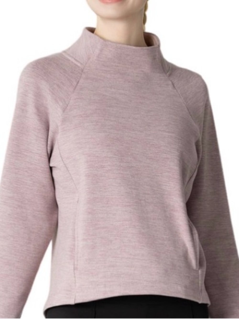[🟡 Bundle 5 items for $25] 
Heathered Light Mauve Pullover Sweatshirt